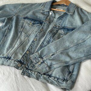 Reformation Simone Oversized Denim Jacket, L